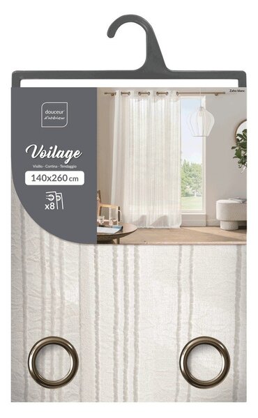 Бяло перде 140x260 cm Zaho – douceur d'intérieur