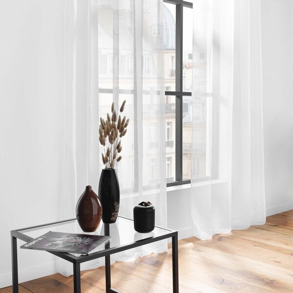 Бяла завеса от воал 140x240 cm Lissea – douceur d'intérieur