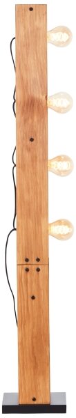 Brilliant - Подова лампа CALANDRA 4xE27/42W/230V, цвят бор