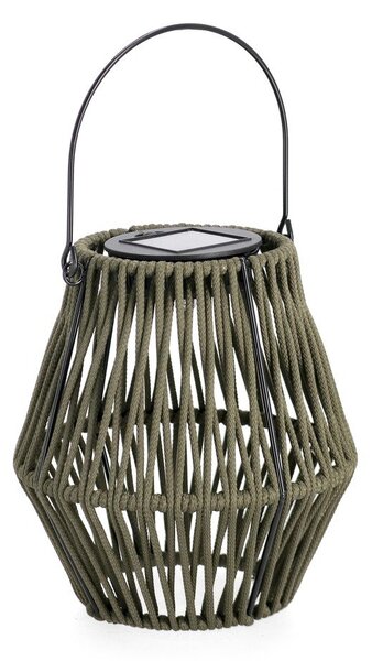 LED фенер със соларен панел в цвят каки (височина 17 cm) Juny – Yes Everyday