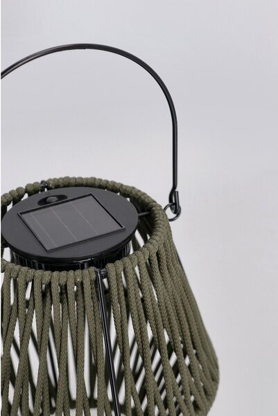 LED фенер със соларен панел в цвят каки (височина 17 cm) Juny – Yes Everyday