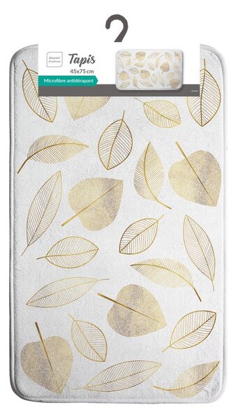 Бял текстилен килим за баня 45x75 cm Joya – douceur d'intérieur