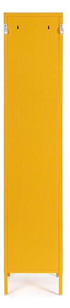 Жълто метално заключващ се шкафче 38x185x46 cm Cambridge – Yes Everyday