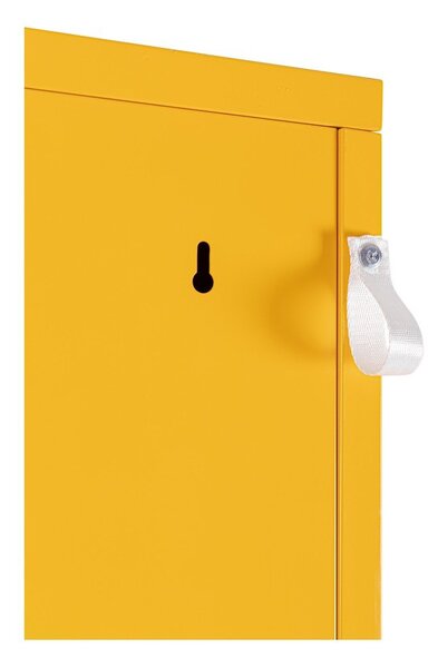 Жълто метално заключващ се шкафче 38x185x46 cm Cambridge – Yes Everyday