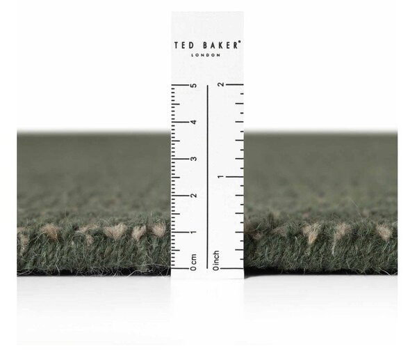Тъмнозелен ръчно изработен вълнен килим 120x170 cm Greenwich – Ted Baker