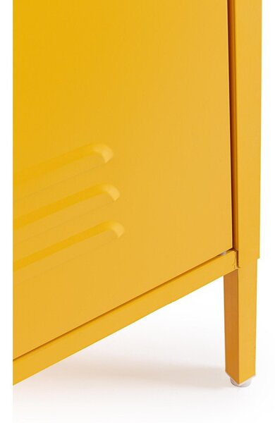 Жълто метално заключващ се шкафче 38x185x46 cm Cambridge – Yes Everyday
