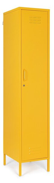 Жълто метално заключващ се шкафче 38x185x46 cm Cambridge – Yes Everyday