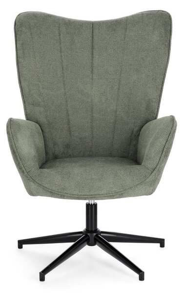 Зелено въртящо се кресло Inas – Bizzotto