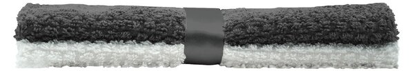 Бели/сиви памучни кърпи в комплект 2 бр. от тери 50x50 cm Gourmet – douceur d'intérieur