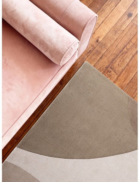 Бежов ръчно изработен вълнен килим 120x170 cm Hackney Clarissa – Ted Baker