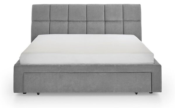 Сиво двойно легло тапицирано без ламелно дъно 180x200 cm Canyon – Meise Möbel