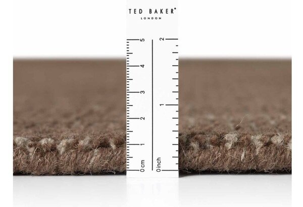 Кафяв ръчно изработен вълнен кръгъл килим ø 160 cm Greenwich – Ted Baker