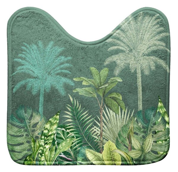 Зелен текстилен килим за баня WC 45x45 cm Vagabonde – douceur d'intérieur