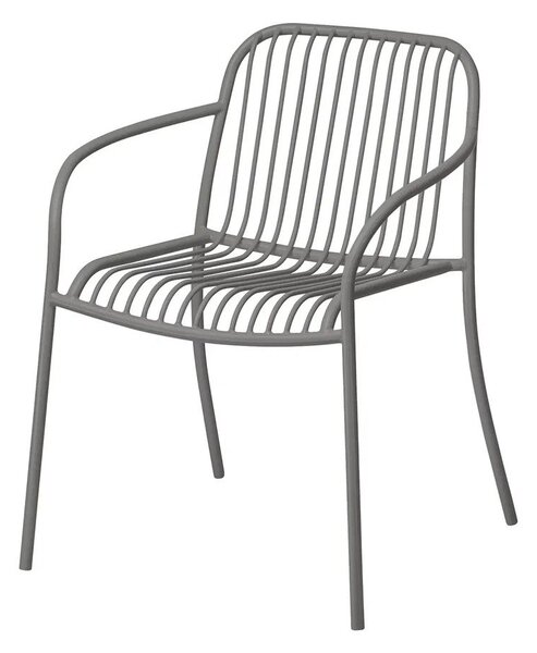 Сив градински стол метален Yua Wire – Blomus