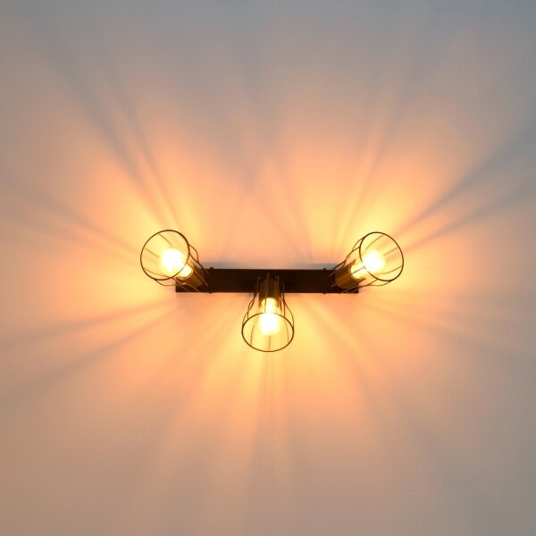 LED Спот TUBE II 3xE27/15W/230V черен