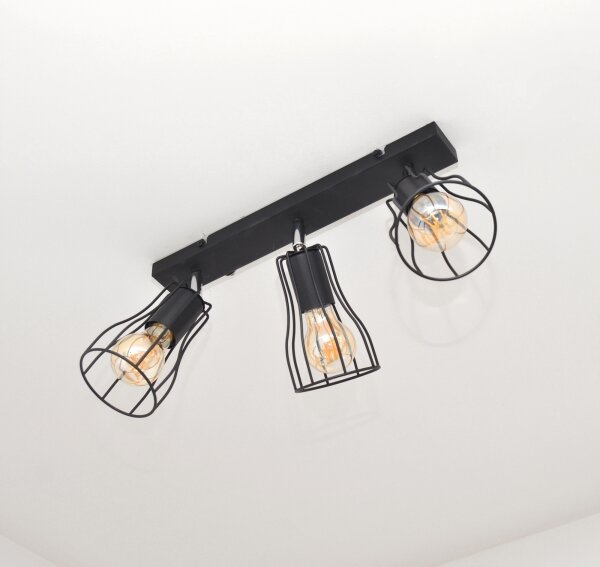 LED Спот TUBE II 3xE27/15W/230V черен
