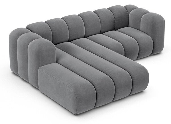 Светлосив ъглов диван (ляв ъгъл) Lupine – Micadoni Home