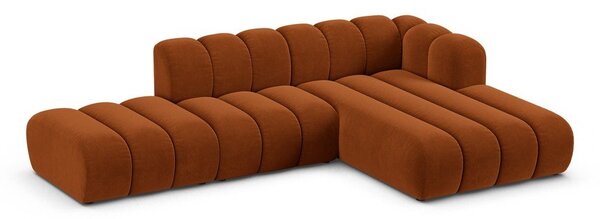 Оранжев ъглов диван (десен ъгъл) Lupine – Micadoni Home