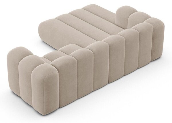 Бежов ъглов диван (ляв ъгъл) Lupine – Micadoni Home