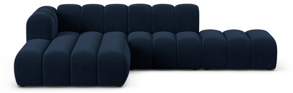 Тъмносин ъглов диван (ляв ъгъл) Lupine – Micadoni Home
