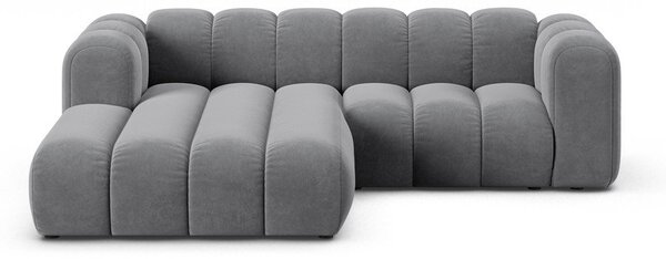 Светлосив ъглов диван (ляв ъгъл) Lupine – Micadoni Home