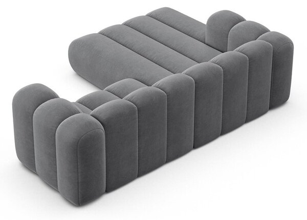 Светлосив ъглов диван (ляв ъгъл) Lupine – Micadoni Home