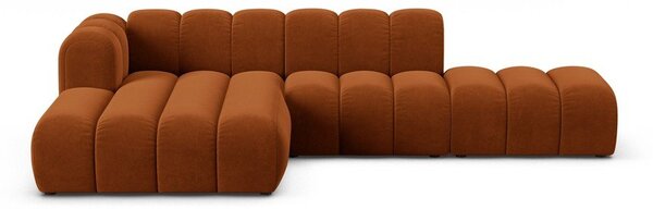 Оранжев ъглов диван (ляв ъгъл) Lupine – Micadoni Home