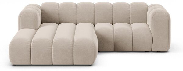 Бежов ъглов диван (ляв ъгъл) Lupine – Micadoni Home