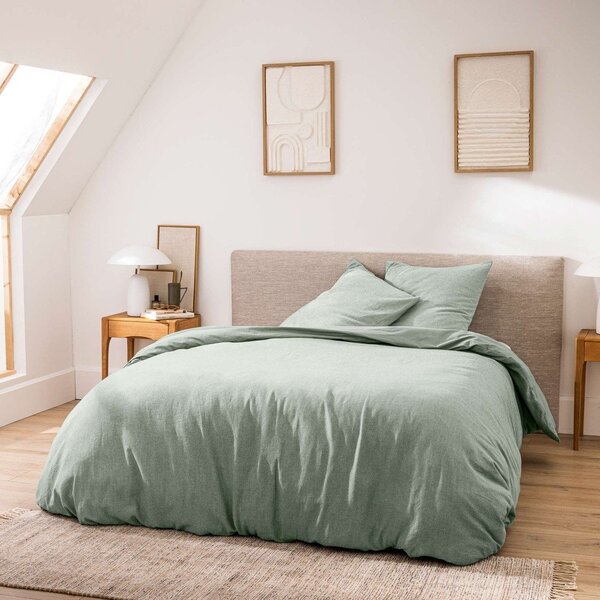 Зелено двойно /удължено 3 части памучно спално бельо 240x220 cm Meline – douceur d'intérieur