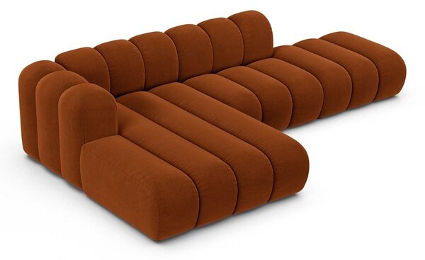 Оранжев ъглов диван (ляв ъгъл) Lupine – Micadoni Home