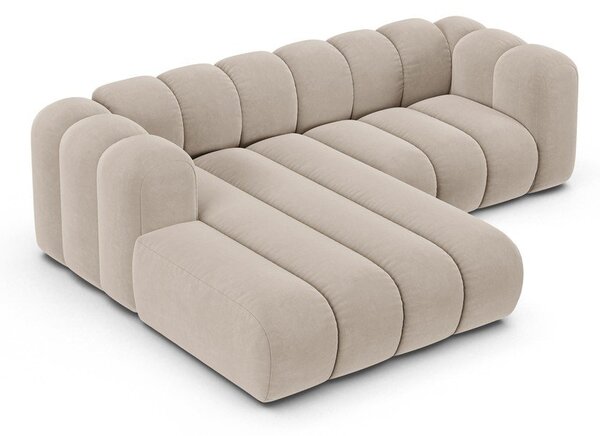 Бежов ъглов диван (ляв ъгъл) Lupine – Micadoni Home