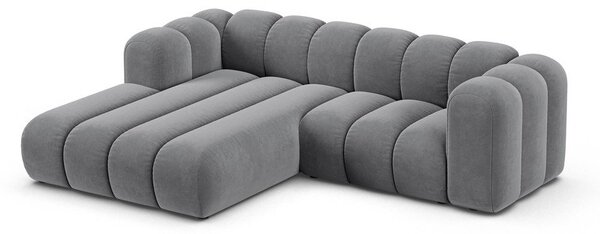 Светлосив ъглов диван (ляв ъгъл) Lupine – Micadoni Home