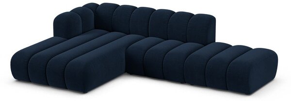Тъмносин ъглов диван (ляв ъгъл) Lupine – Micadoni Home