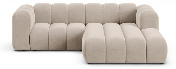 Бежов ъглов диван (десен ъгъл) Lupine – Micadoni Home