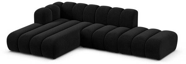 Антрацитен ъглов диван (ляв ъгъл) Lupine – Micadoni Home