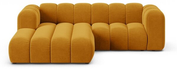 Жълт ъглов диван (ляв ъгъл) Lupine – Micadoni Home