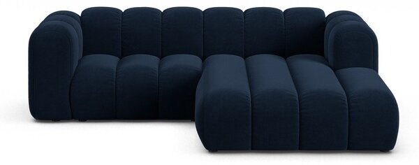 Тъмносин ъглов диван (десен ъгъл) Lupine – Micadoni Home