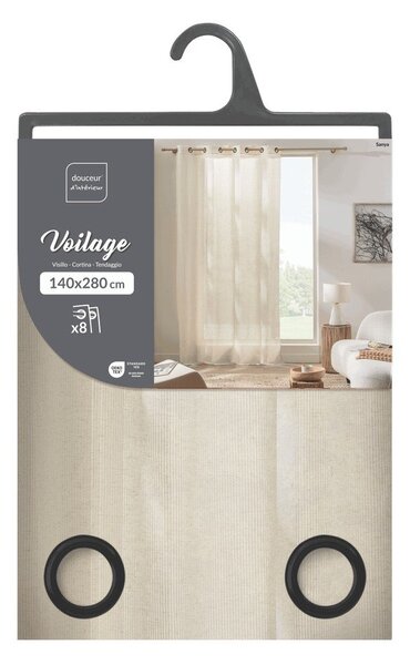 Кремаво перде 140x280 cm Sanya – douceur d'intérieur
