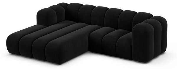 Антрацитен ъглов диван (ляв ъгъл) Lupine – Micadoni Home