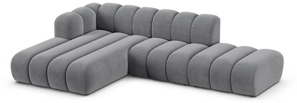 Светлосив ъглов диван (ляв ъгъл) Lupine – Micadoni Home