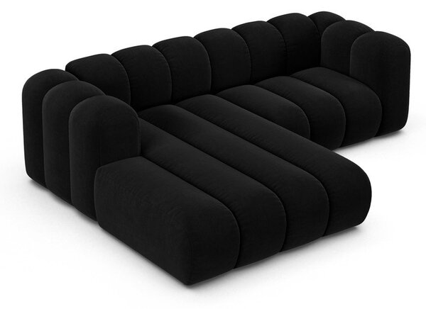 Антрацитен ъглов диван (ляв ъгъл) Lupine – Micadoni Home