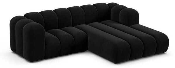 Антрацитен ъглов диван (десен ъгъл) Lupine – Micadoni Home