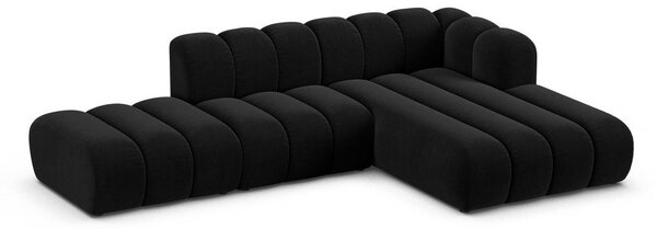 Антрацитен ъглов диван (десен ъгъл) Lupine – Micadoni Home