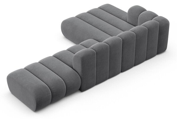 Светлосив ъглов диван (ляв ъгъл) Lupine – Micadoni Home