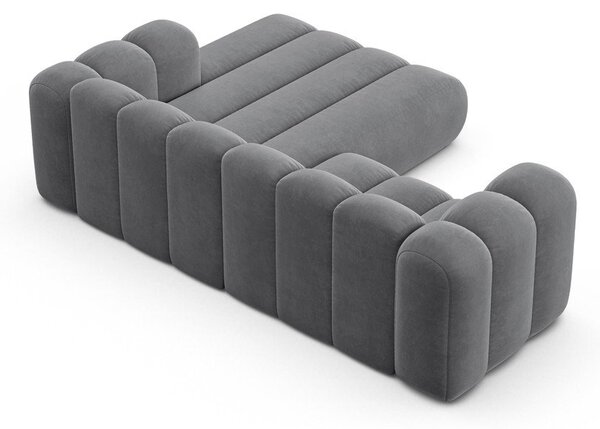 Светлосив ъглов диван (десен ъгъл) Lupine – Micadoni Home