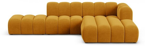 Жълт ъглов диван (десен ъгъл) Lupine – Micadoni Home