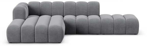 Светлосив ъглов диван (ляв ъгъл) Lupine – Micadoni Home