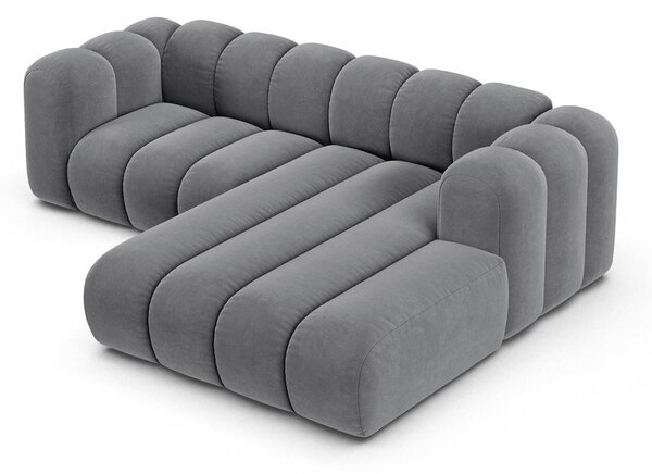 Светлосив ъглов диван (десен ъгъл) Lupine – Micadoni Home