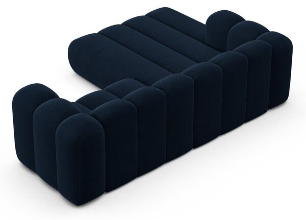 Тъмносин ъглов диван (ляв ъгъл) Lupine – Micadoni Home