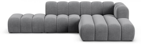 Светлосив ъглов диван (десен ъгъл) Lupine – Micadoni Home